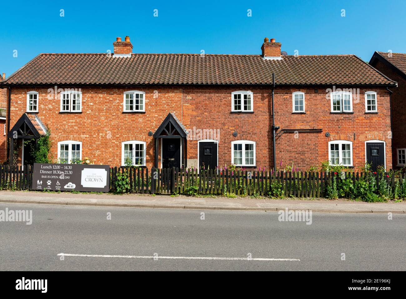 Residential properties Westleton Suffolk UK Stock Photo