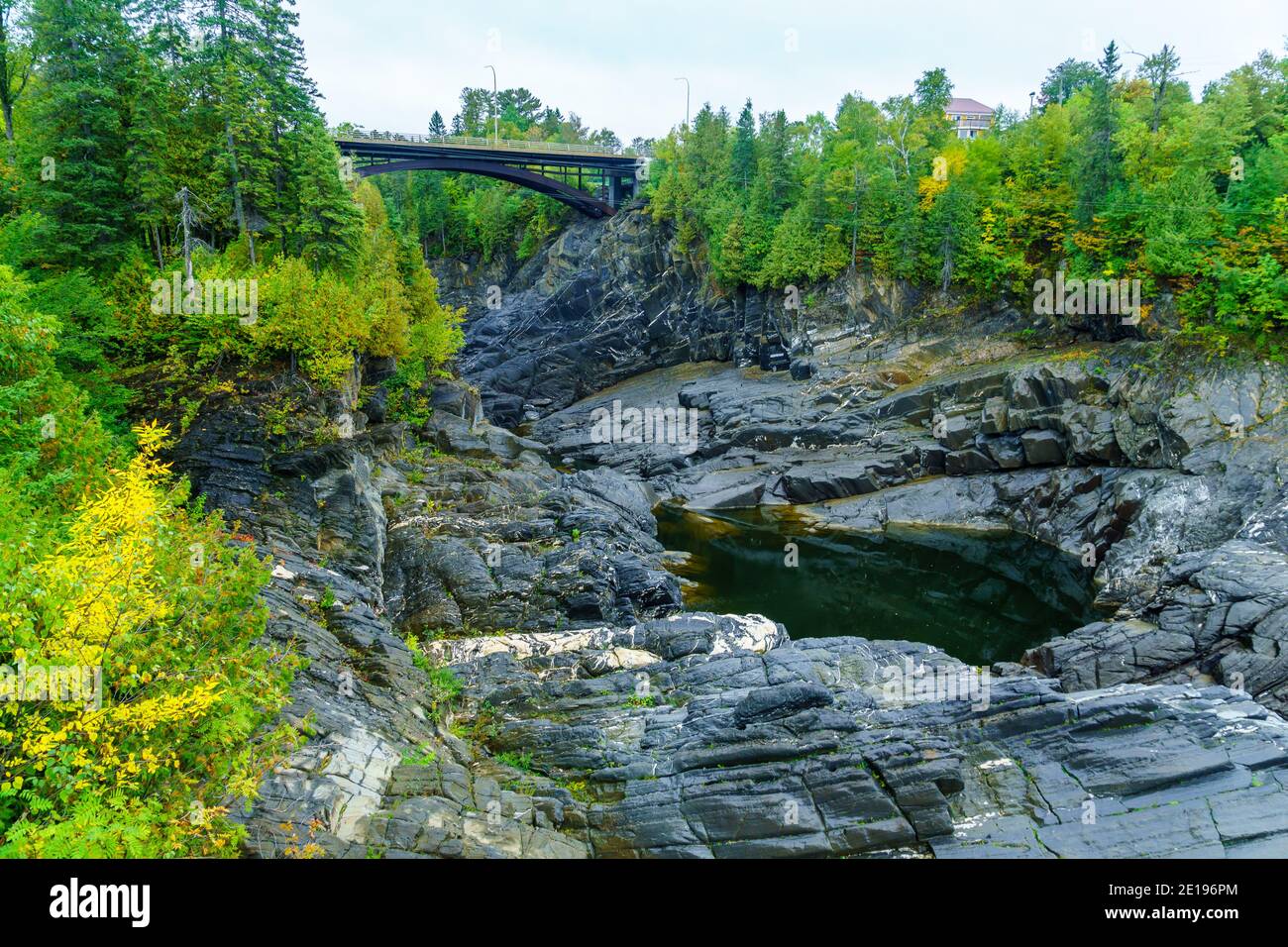 View of the of the Saint John River in Grand Falls, New Brunswick, Canada Stock Photo Alamy