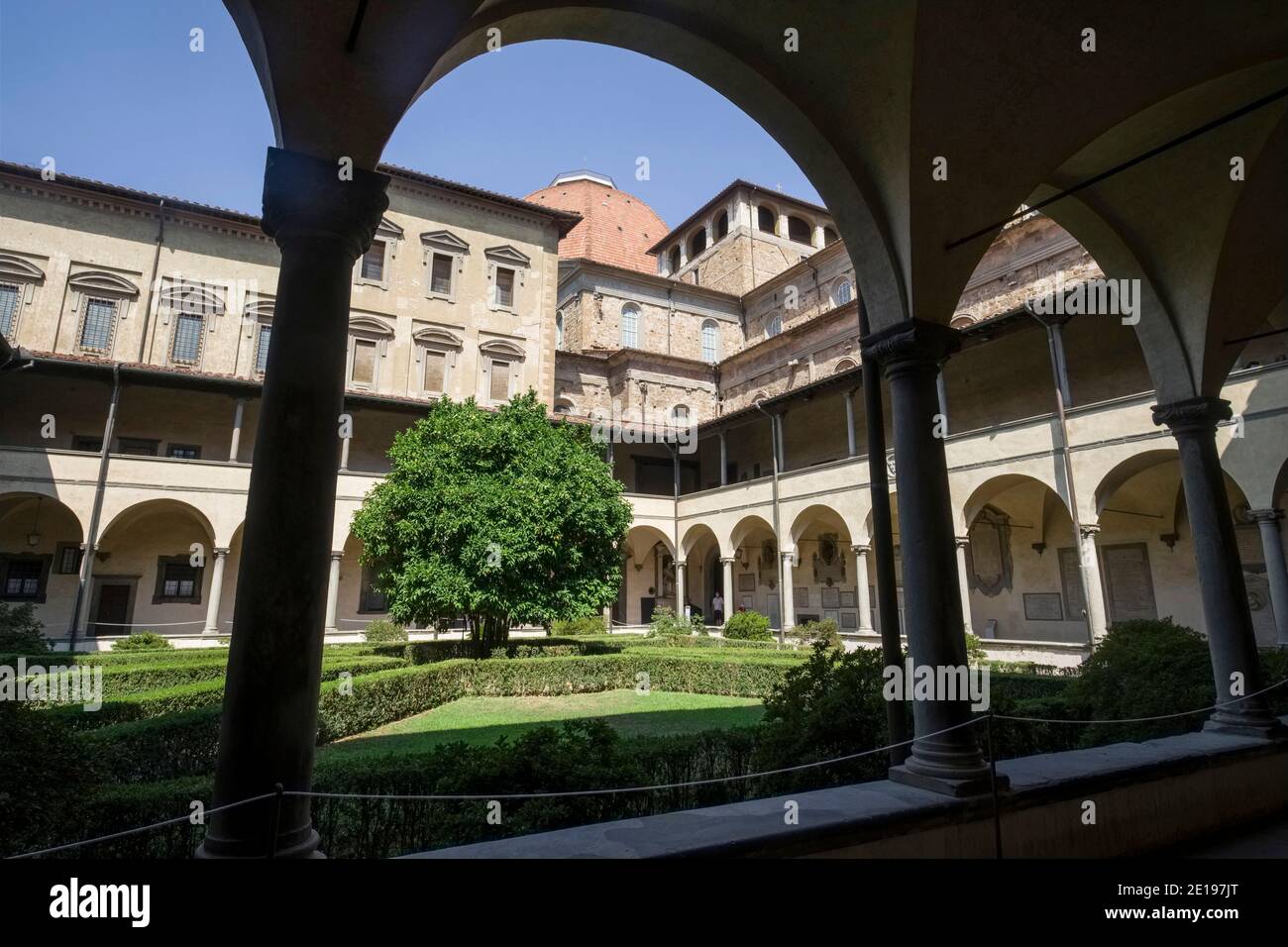 Italy, Tuscany Florence (Firenze in Italian). Cloister of the Basilica