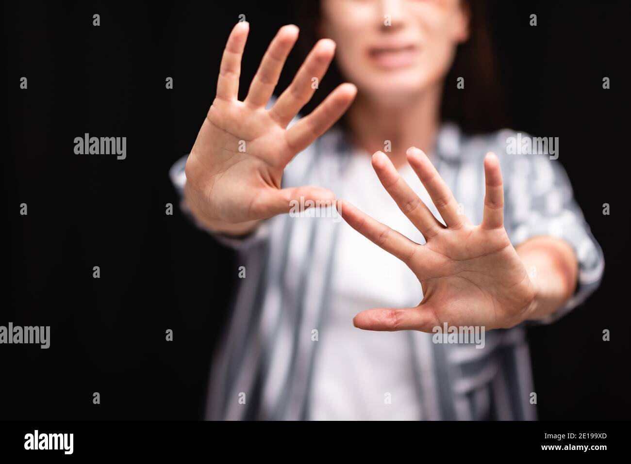 Domestic violence black woman hi-res stock photography and images - Alamy