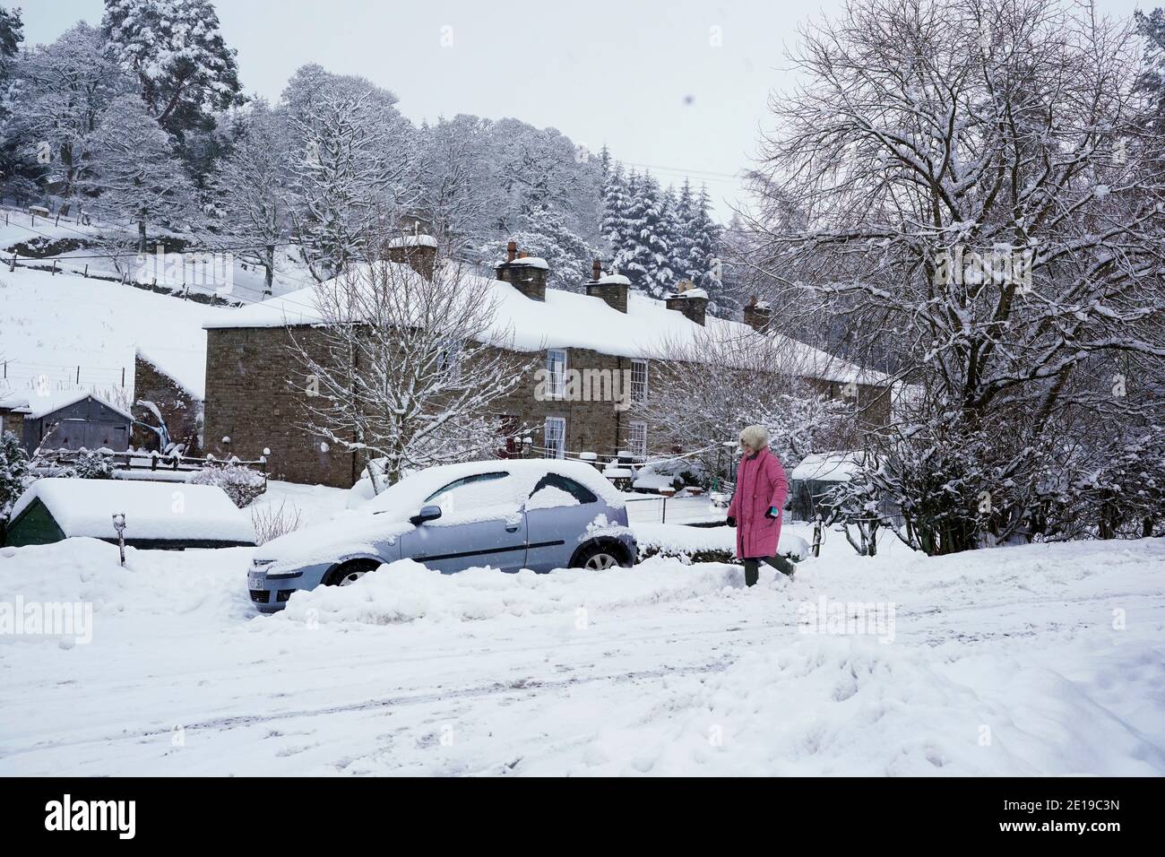 Heavy snow in allenheads hi-res stock photography and images - Alamy