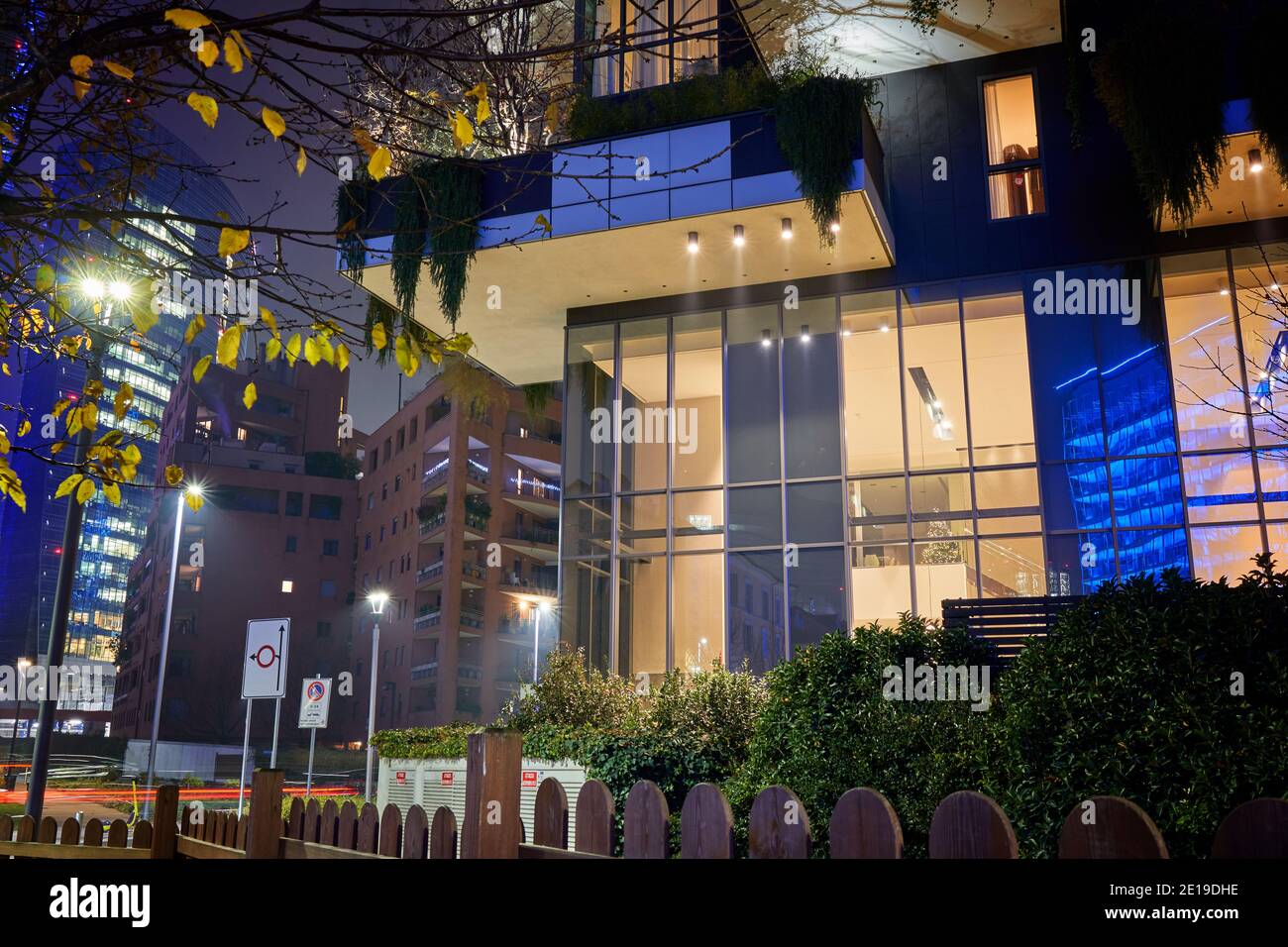 Bosco Verticale, vertical forest, modern condo with trees growing on