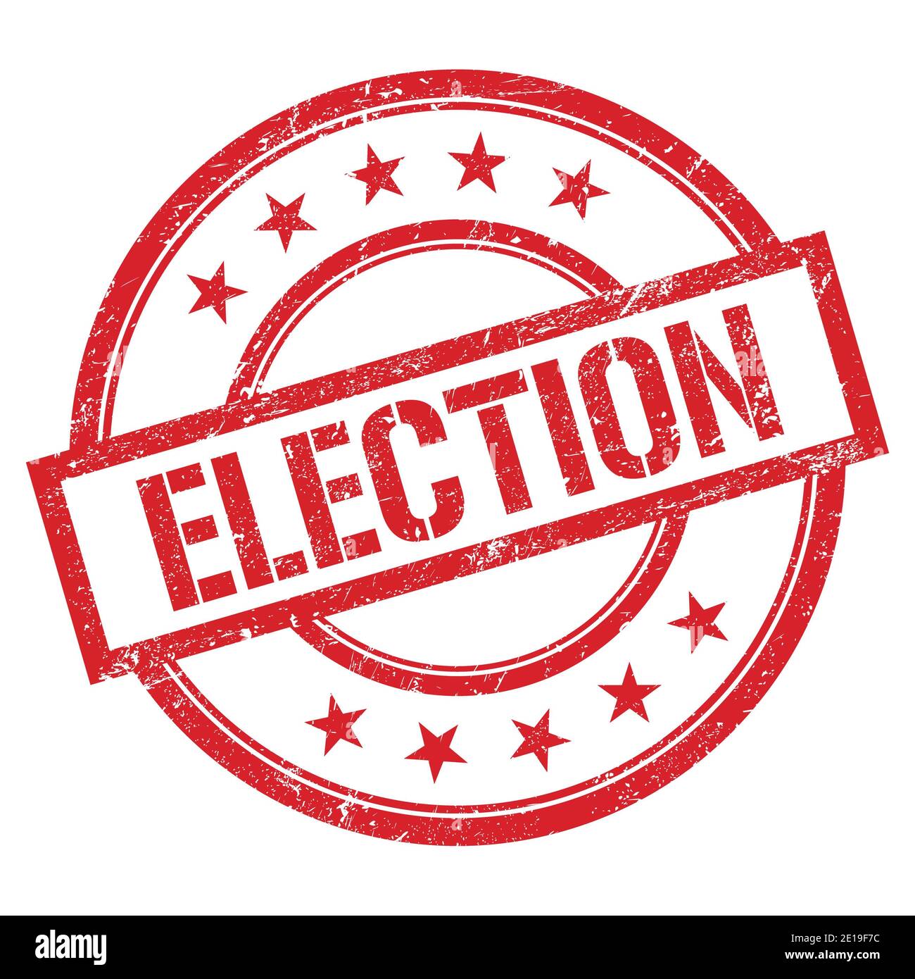 ELECTION text written on red round vintage rubber stamp Stock Photo - Alamy