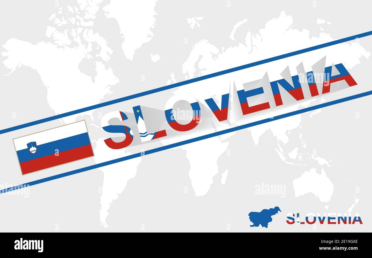Abstract vector color map slovenia hi-res stock photography and images ...