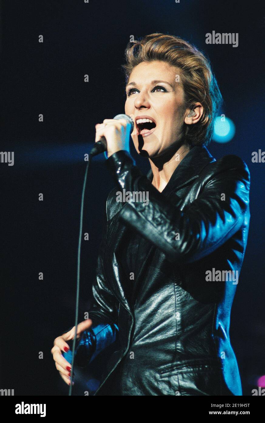 Celine Dion in concert at Wembley Arena in London, UK. 2nd November ...