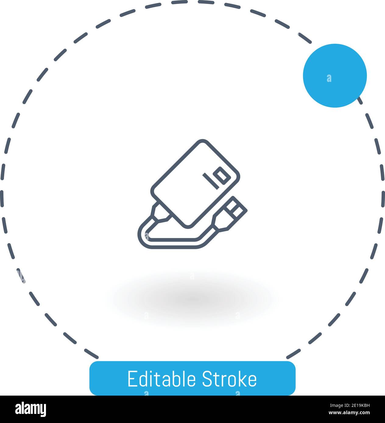 hard disk vector icon editable stroke outline icons for web and mobile Stock Vector
