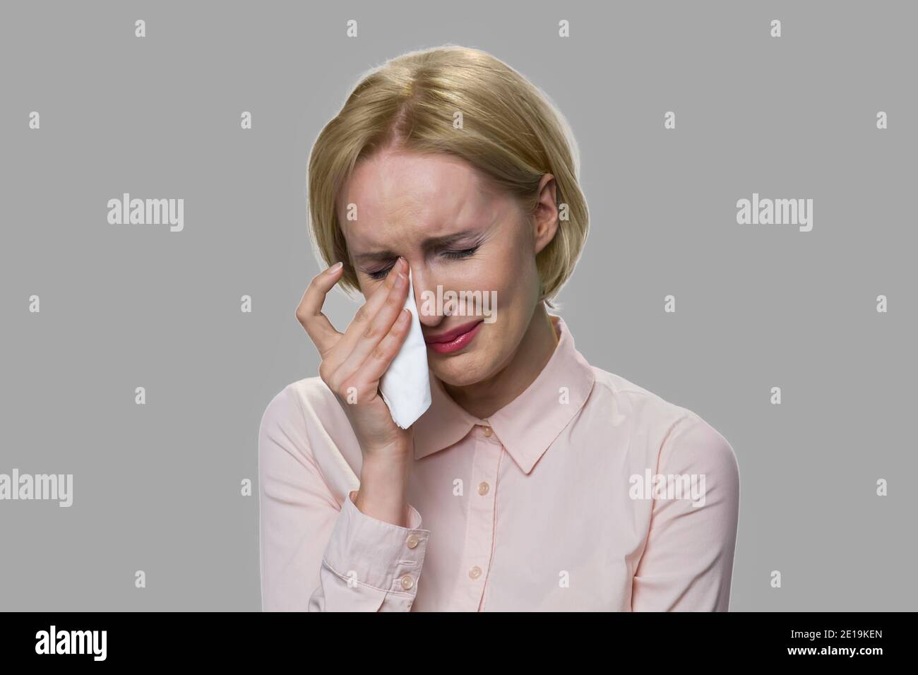 Eyes crying woman beautiful close up hi-res stock photography and ...