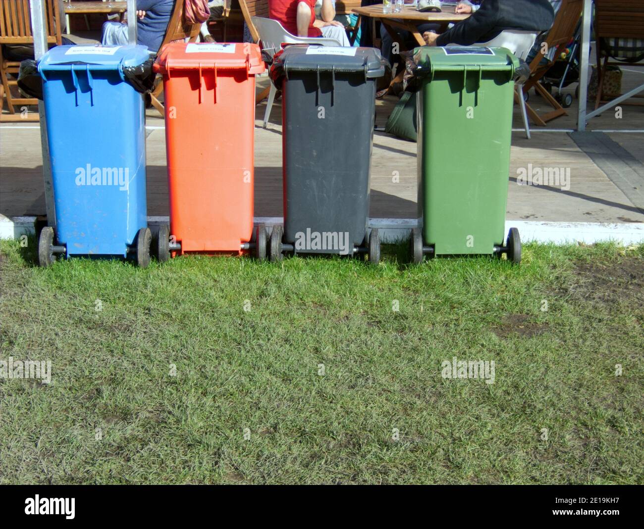 rubbish, refuse and recycling bins Stock Photo Alamy