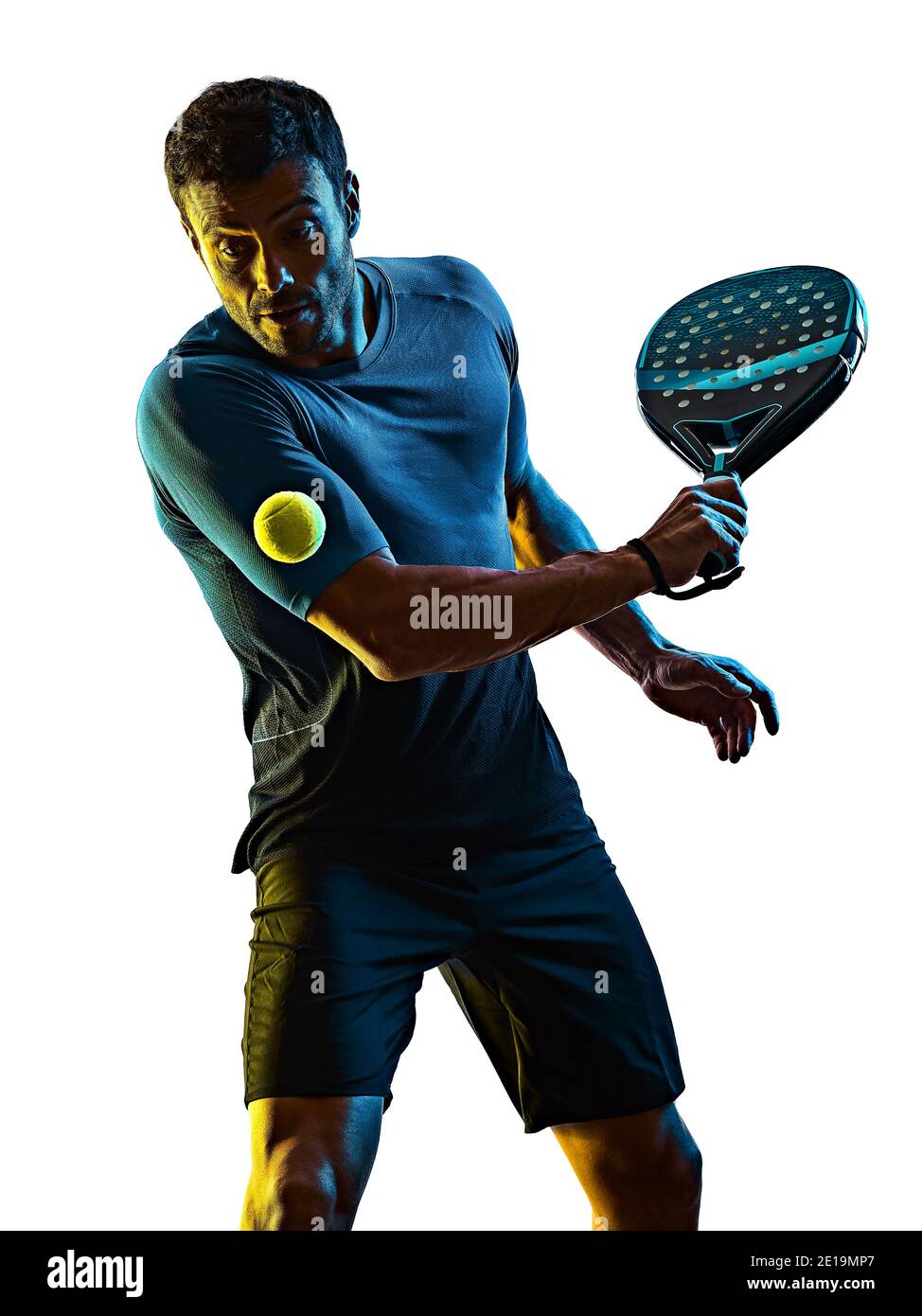 Padel tennis padel tennis player silhouette hi-res stock photography ...