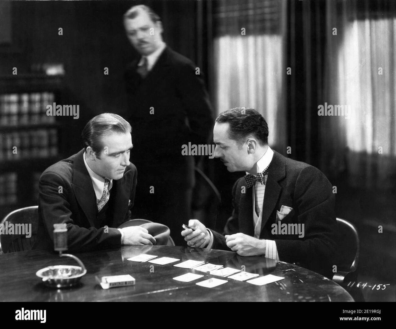 JAMES HALL LOUIS JOHN BARTELS and WILLIAM POWELL as Philo Vance  in THE CANARY MURDER CASE 1929 director MALCOLM ST. CLAIR from the novel by S.S. VAN DINE Paramount Pictures Stock Photo