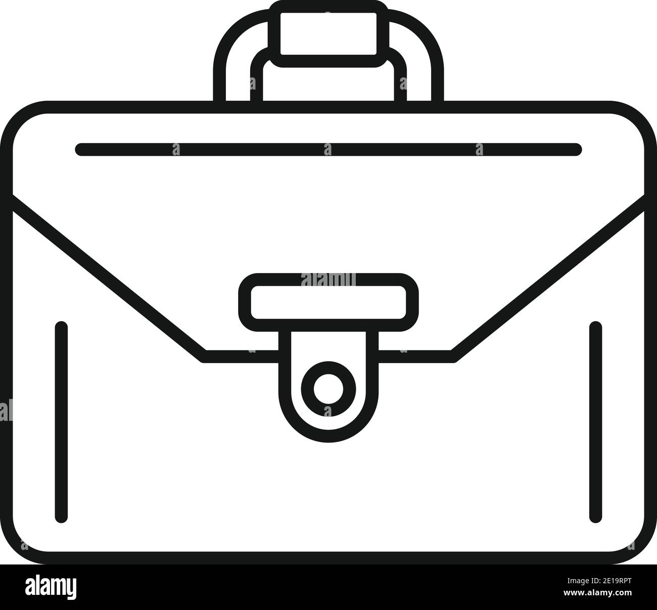 Product manager suitcase icon, outline style Stock Vector
