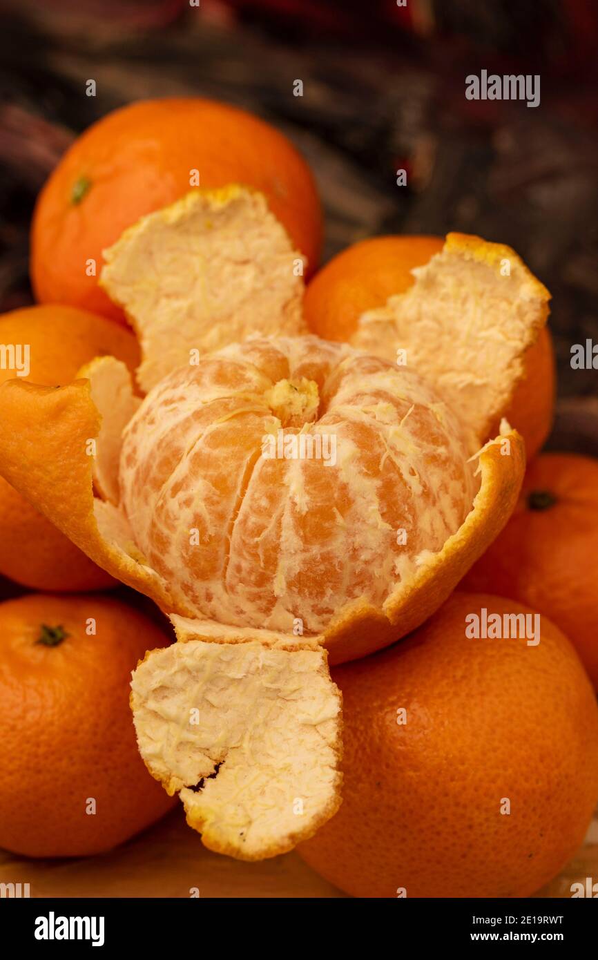 Easy peel tangerines, food stilllife Stock Photo Alamy