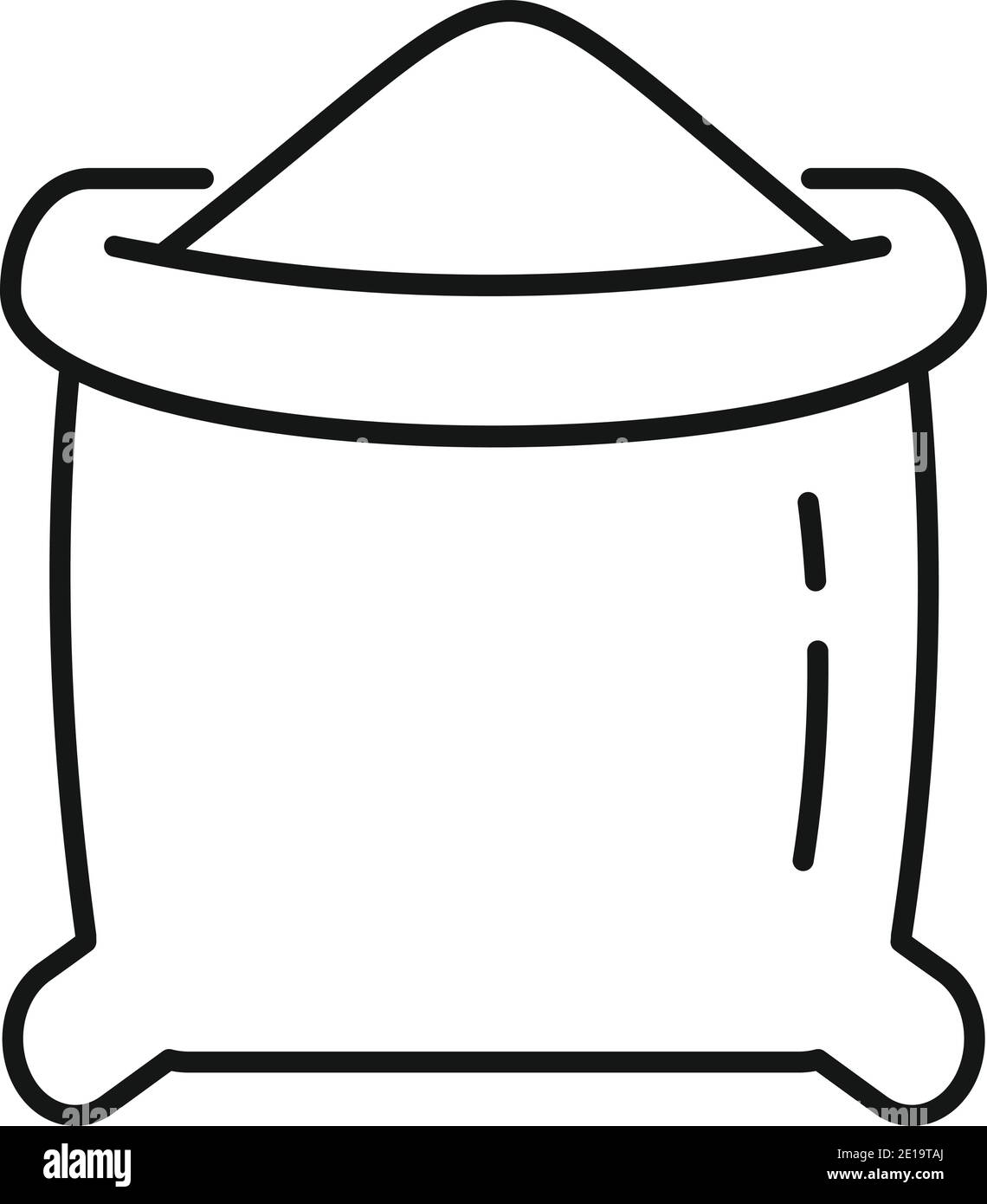 Flour sack icon, outline style Stock Vector Image & Art - Alamy