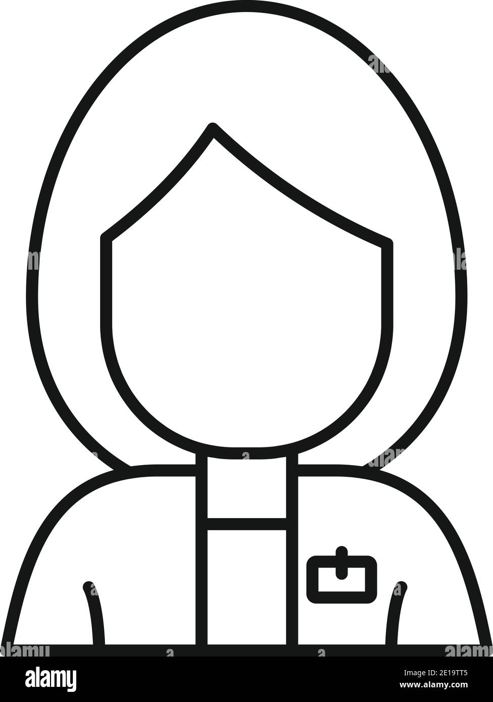 Product manager woman icon, outline style Stock Vector Image & Art - Alamy