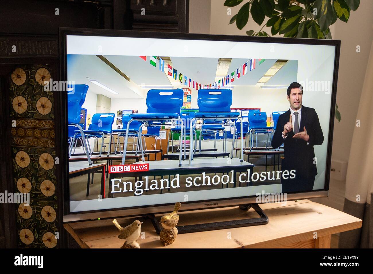 Regulations for the third Coronavirus Lockdown on BBC television news