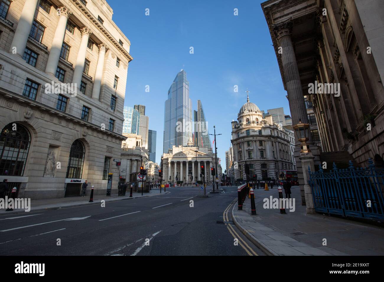 City of London during the Coronavirus Tier2 Lockdown, Financial district, London, England, UK Stock Photo
