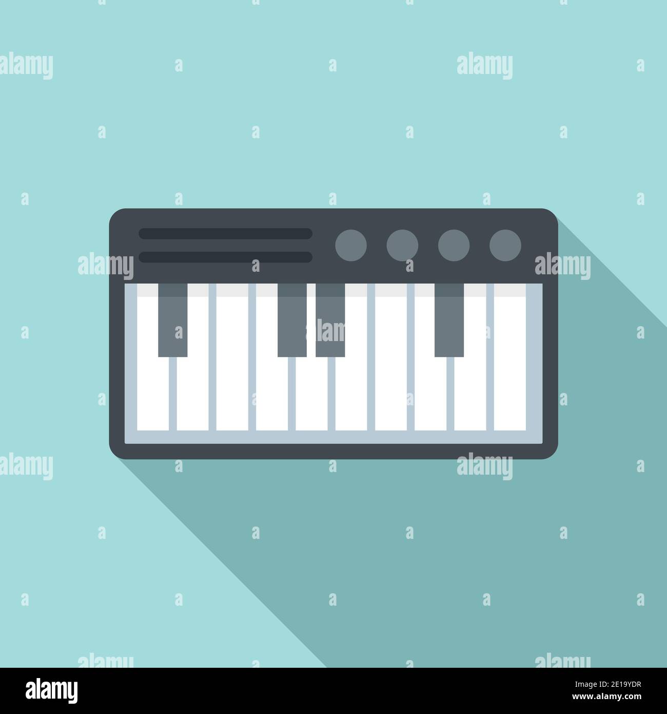 Electric piano icon, flat style Stock Vector Image & Art - Alamy