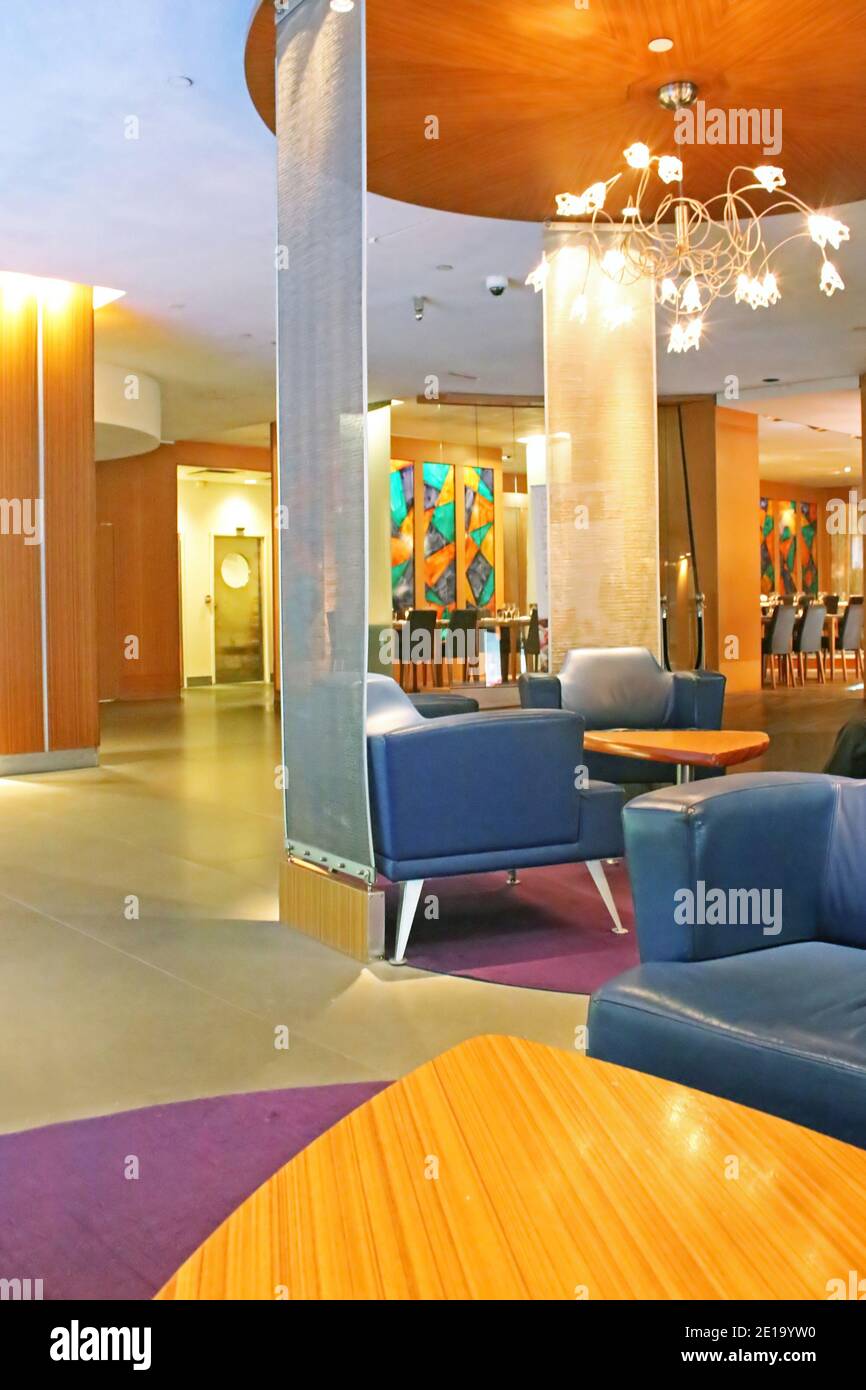Interior of hotel hall Stock Photo - Alamy