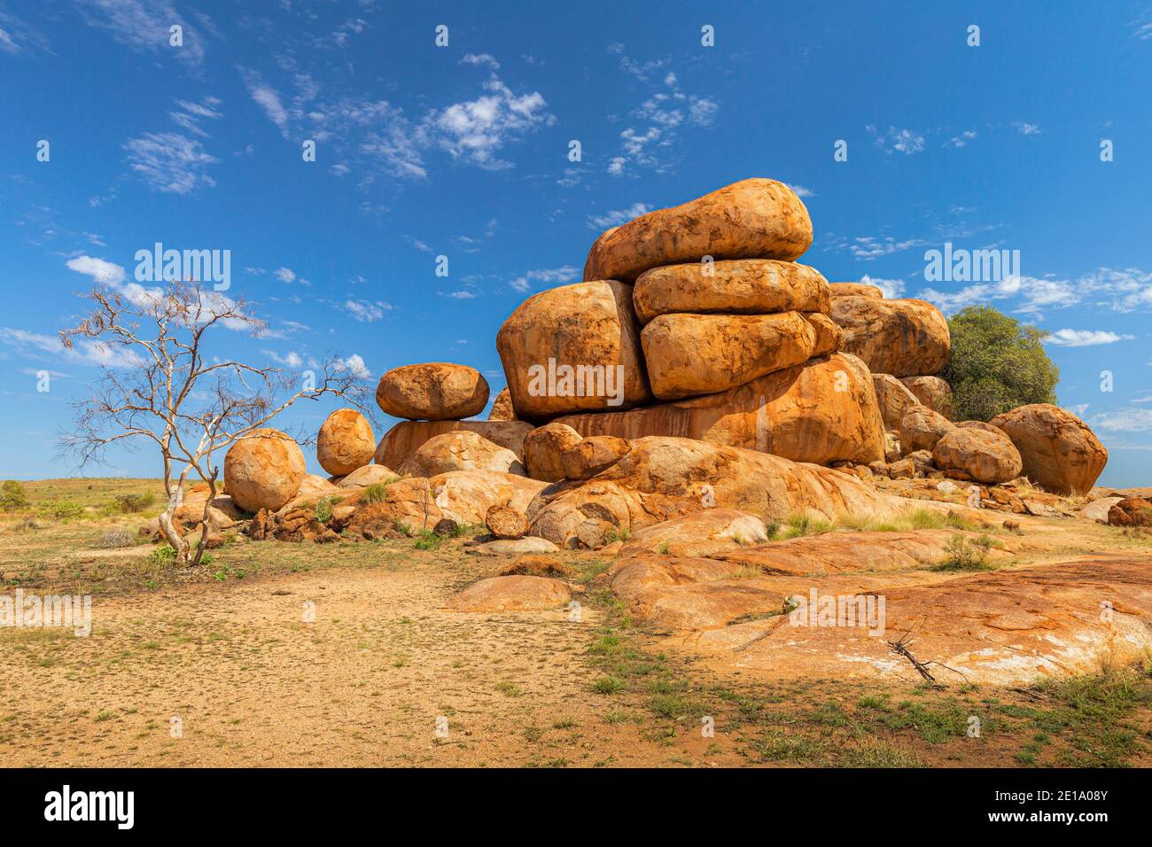 Karlu Karlu rock formations, Australia Stock Photo