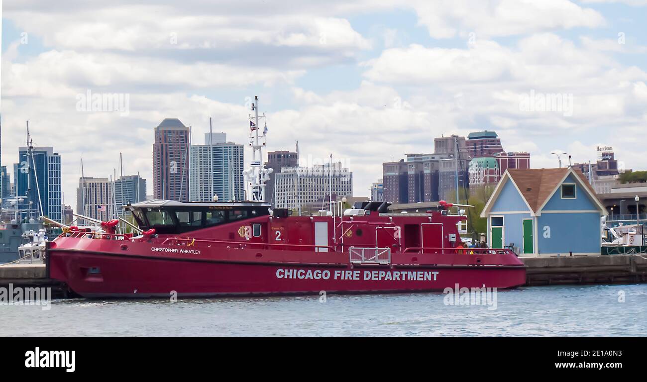 Chicago Fire Department Boat High Resolution Stock Photography and ...