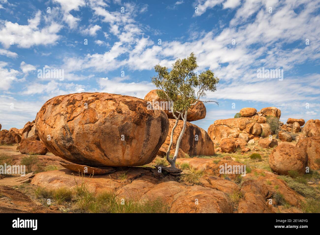 Karlu Karlu rock formations, Australia Stock Photo