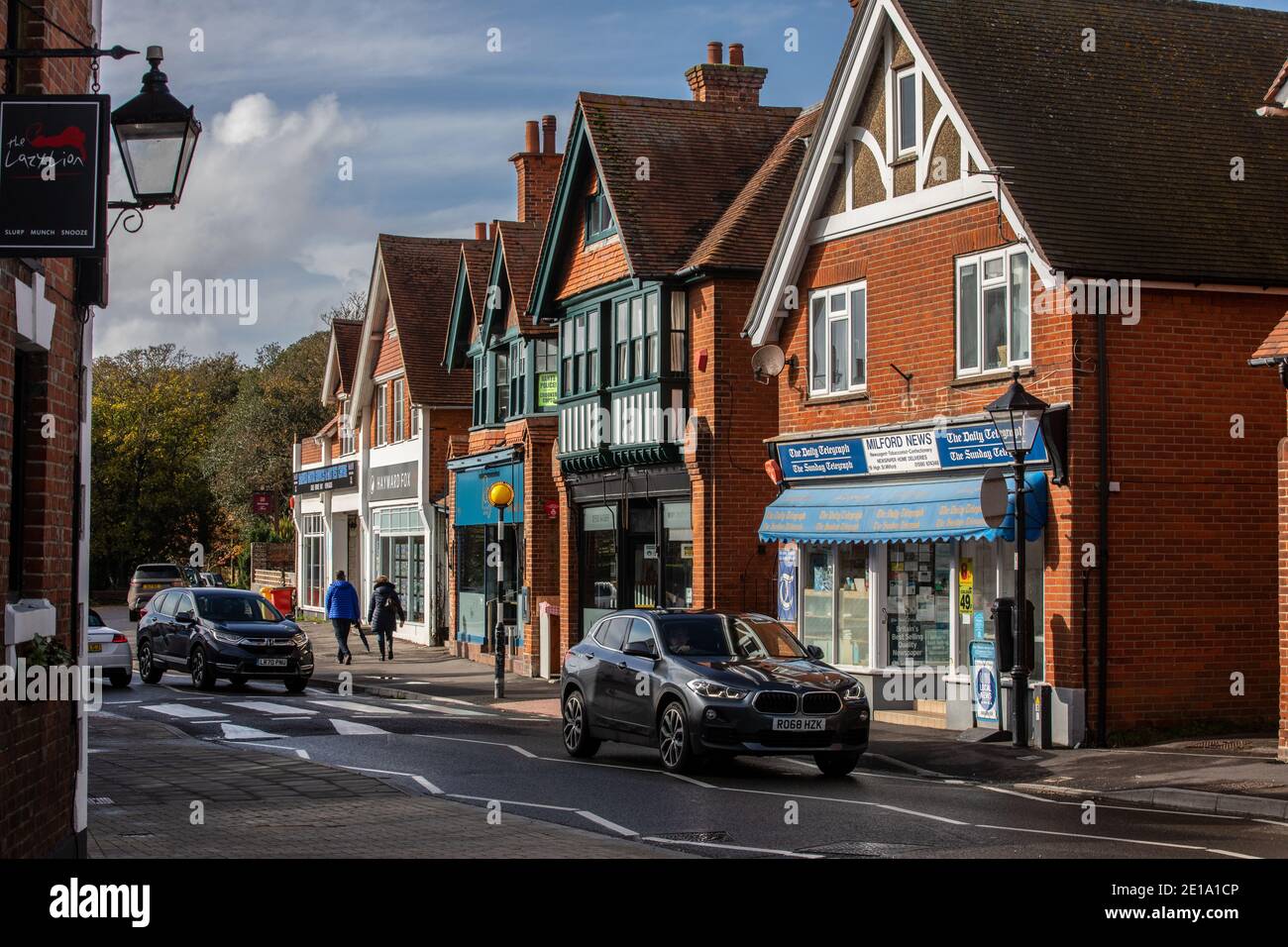 MilfordonSea village, Hampshire, England, United Kingdom Stock Photo