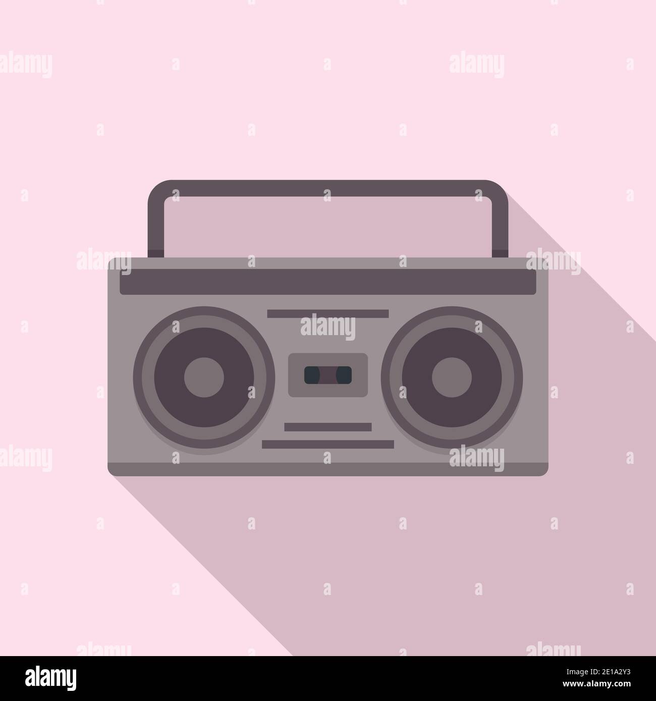 Boombox icon, flat style Stock Vector Image & Art - Alamy