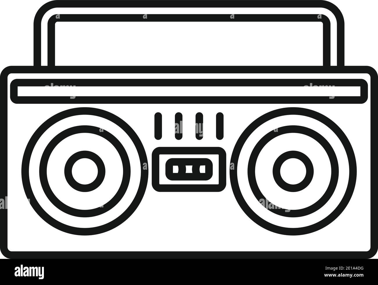 Boombox icon, outline style Stock Vector Image & Art Alamy