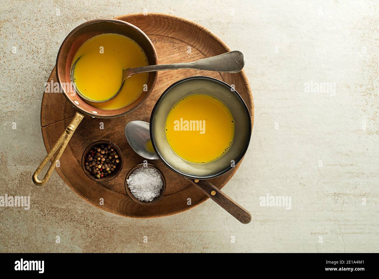 Healthy turmeric or curcuma soup. Golden Milk, made with turmeric and