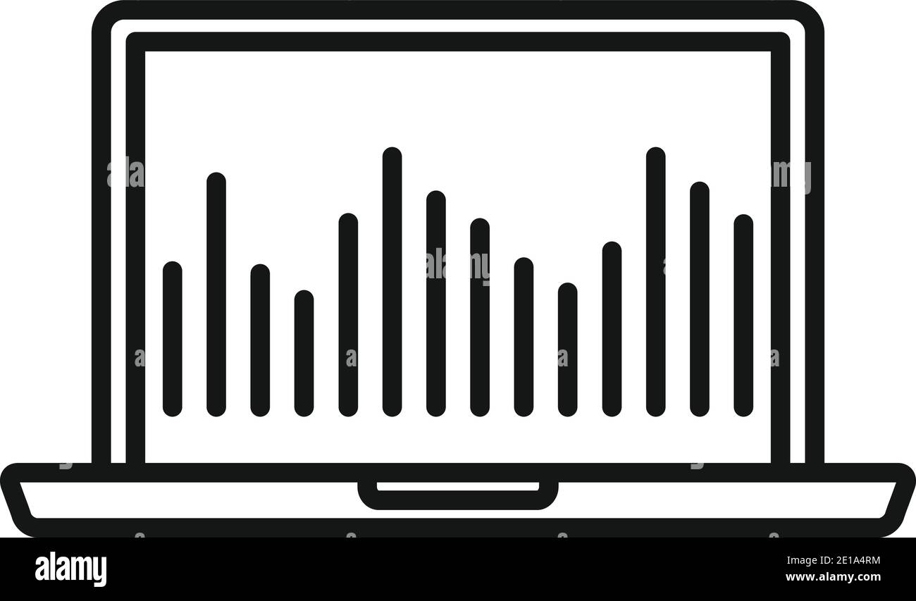 Laptop equalizer sound Stock Vector Images Alamy