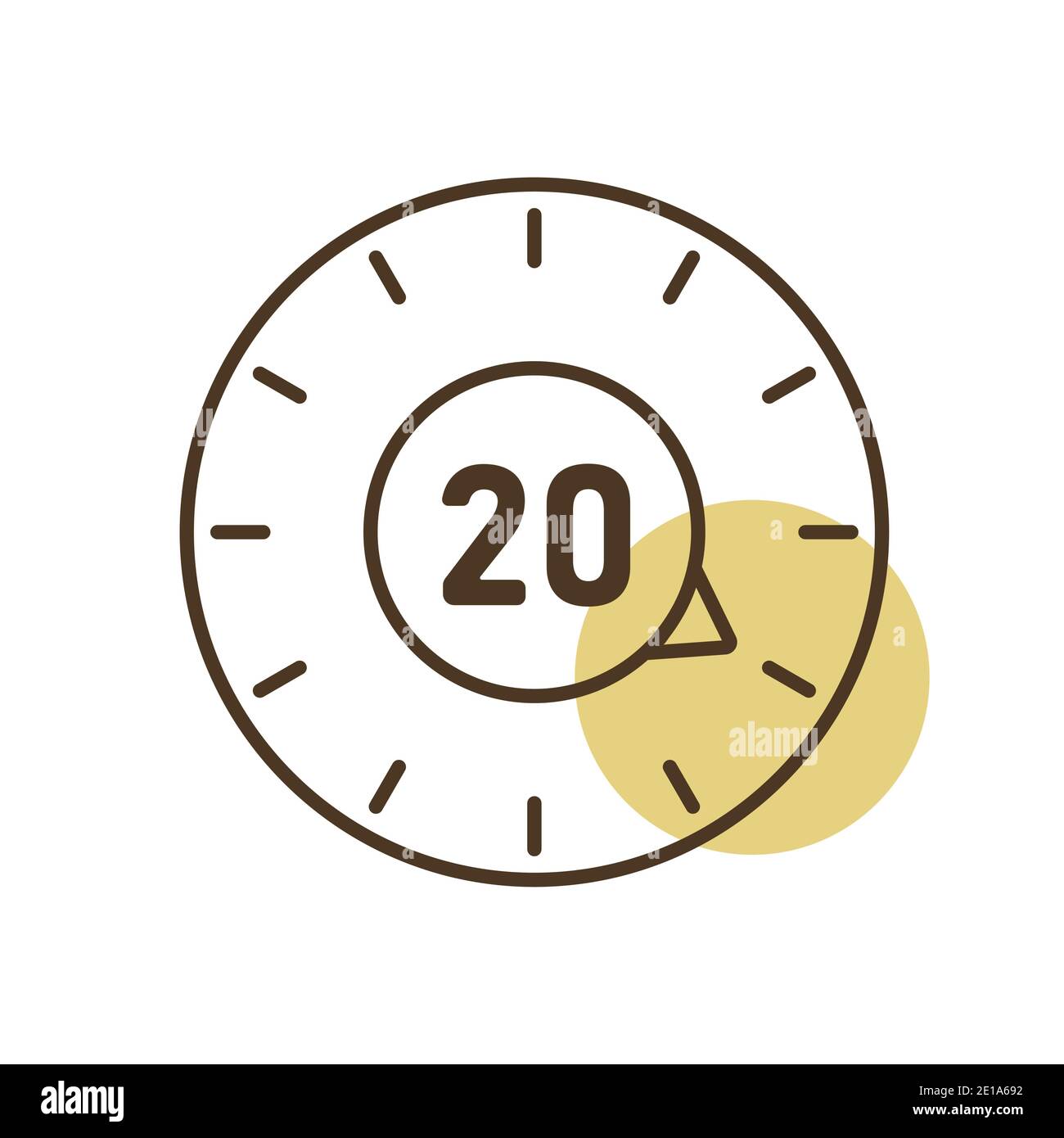 Timer vector icon. Kitchen appliance. Graph symbol for cooking web site ...