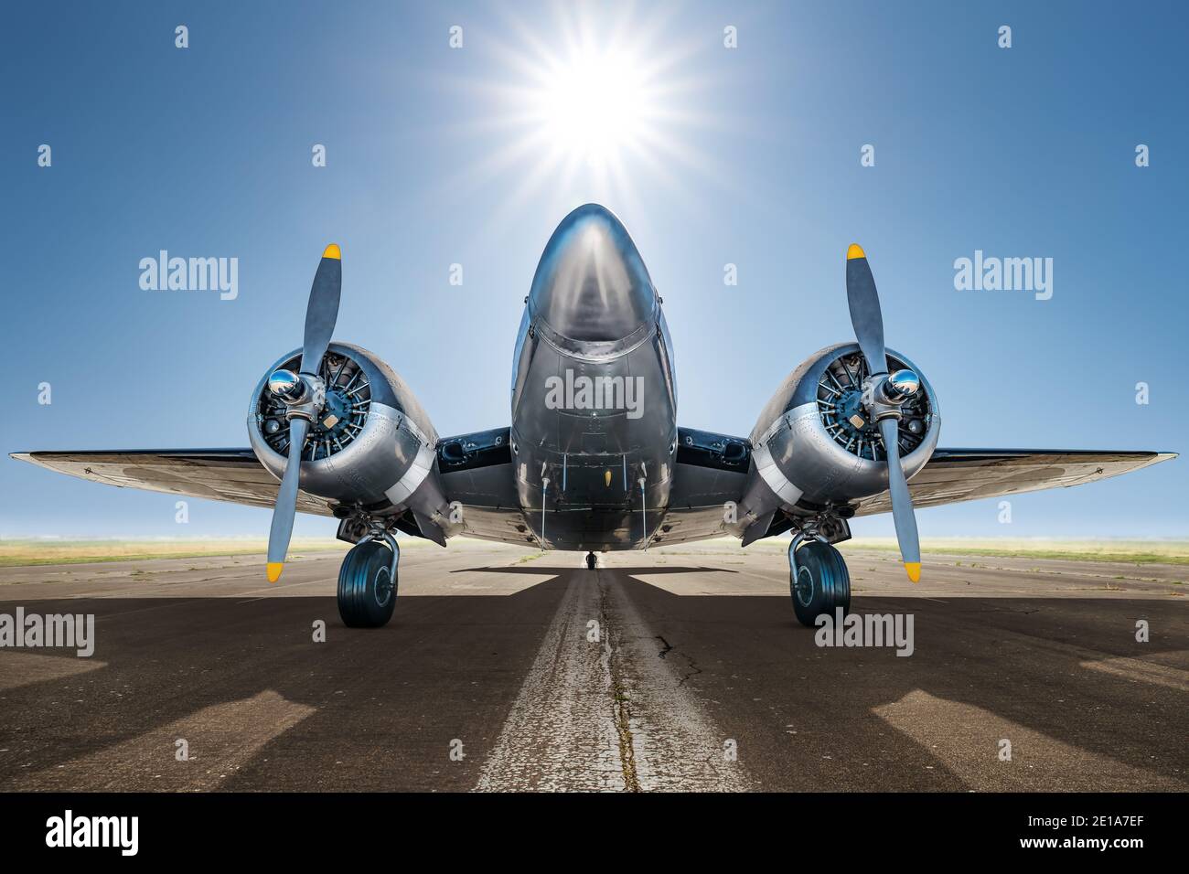 Vintage aircraft cockpit detail retro hi-res stock photography and ...