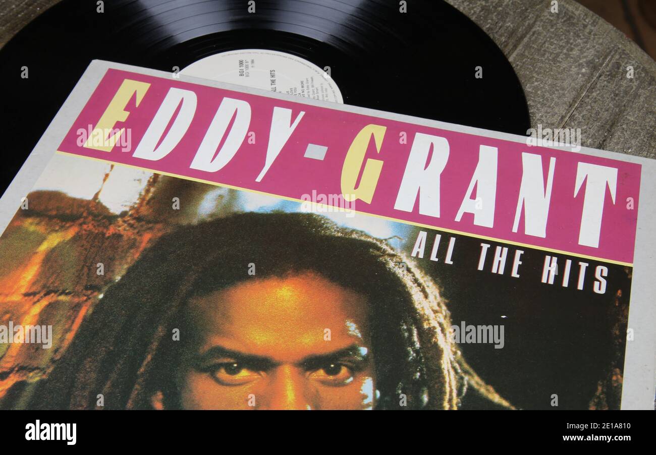 Vintage vinyl record cover - Eddy Grant - Walking On Sunshine 