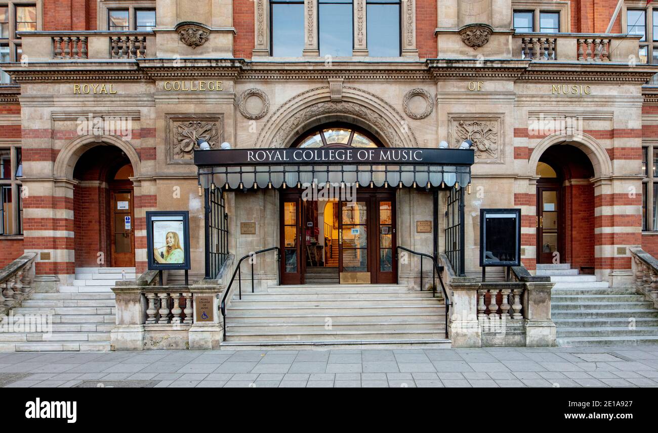 Exterior of The Royal College of Music in Prince Consort Road, London