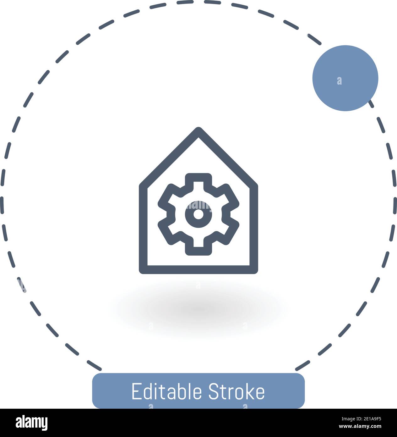 smarthome vector icon editable stroke outline icons for web and mobile Stock Vector