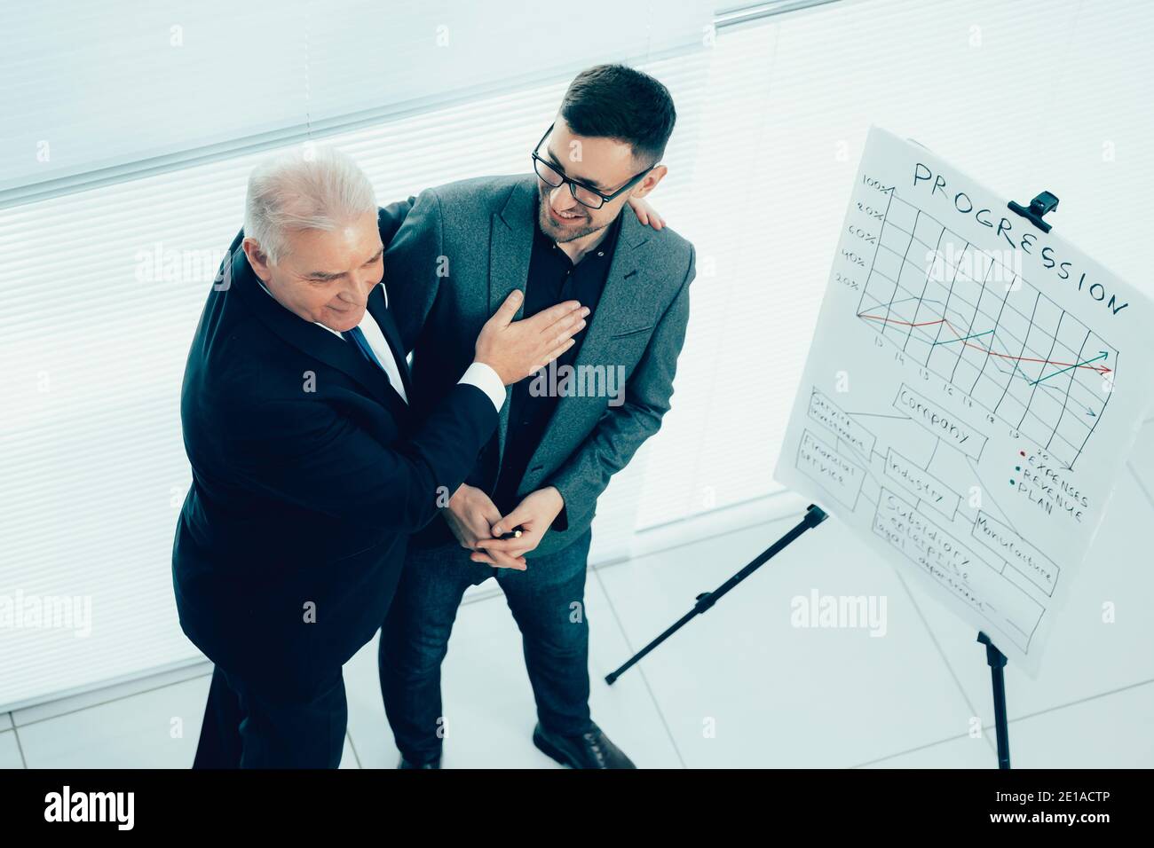 Project Manager Congratulations project Manager congratulating the employee on a successful ...