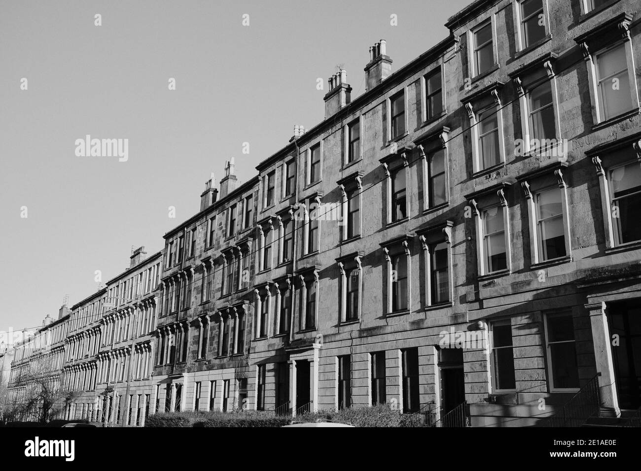Glasgow tenements, Cresswell St. December 2021. Glasgow Stock Photo