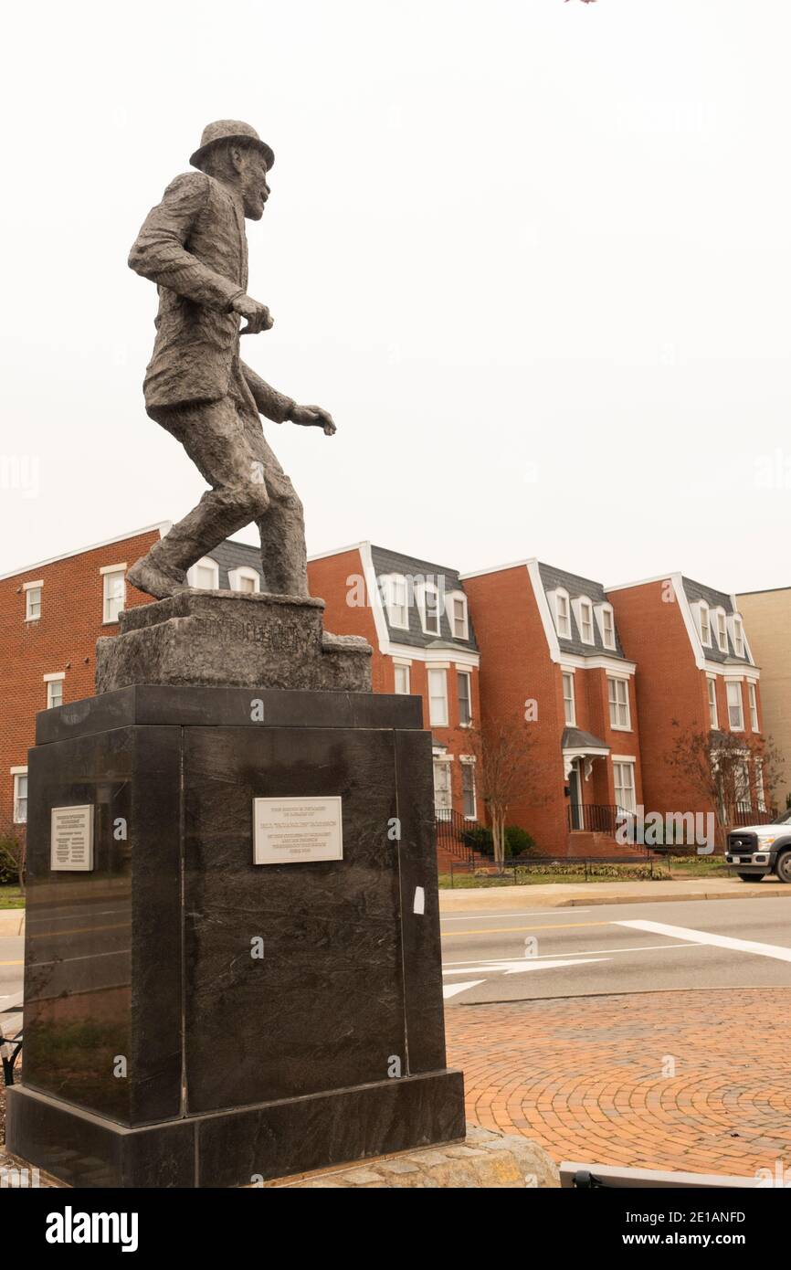 Bojangles Robinson Statue in Richmond VA Stock Photo