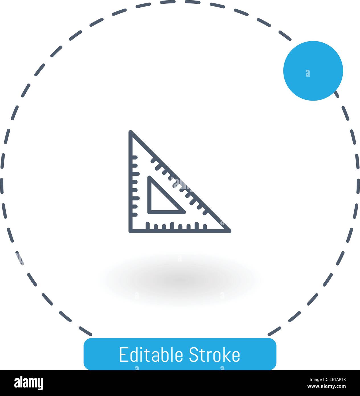 square vector icon editable stroke outline icons for web and mobile Stock Vector