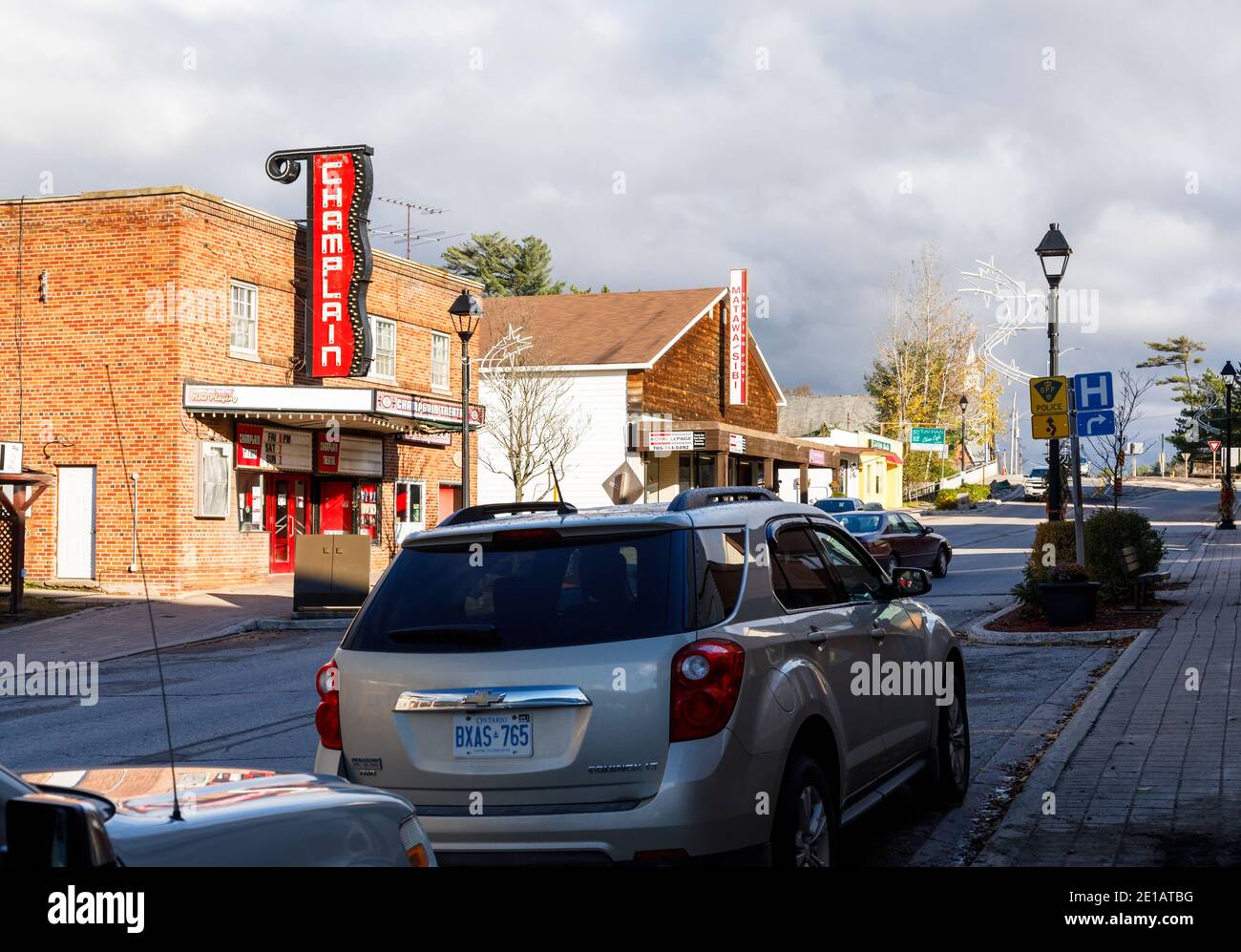 Downtown Main Street in the Town of Mattawa, Nipissing District