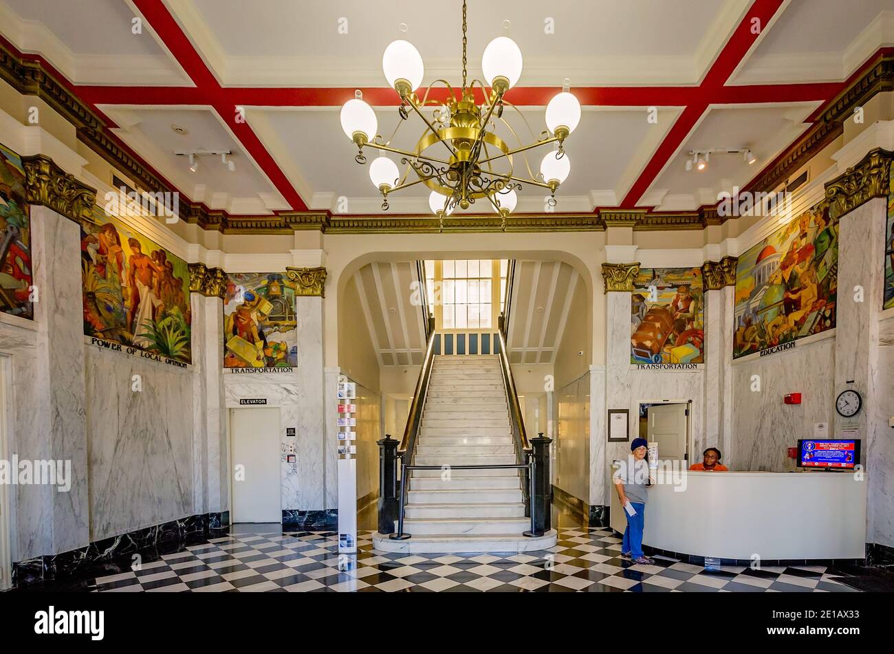 The lobby of the History Museum of Mobile is pictured, Aug. 24, 2017