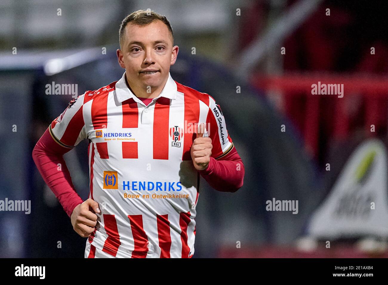OSS, NETHERLANDS - JANUARY 5: (L-R): Olivier Rommens of TOP Oss during ...
