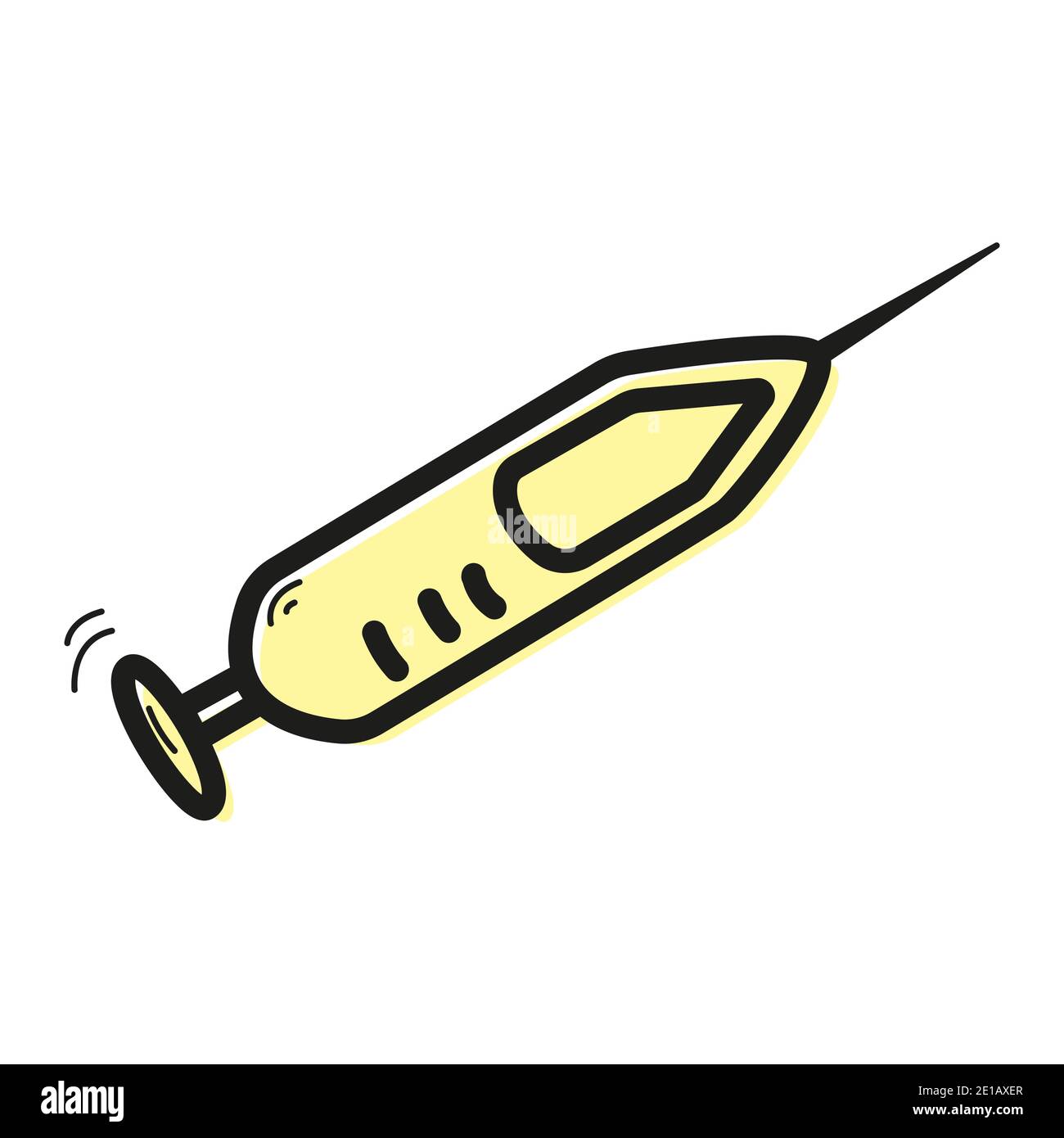 Vector linear color icon in the form medical injector Stock Vector ...