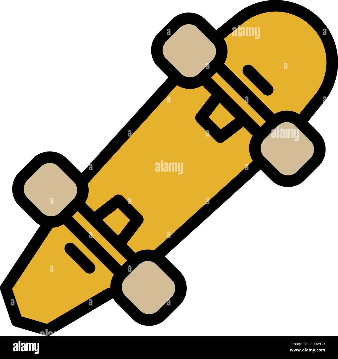 Penny skateboard icon. Outline penny skateboard vector icon for web design  isolated on white background Stock Vector Image & Art - Alamy
