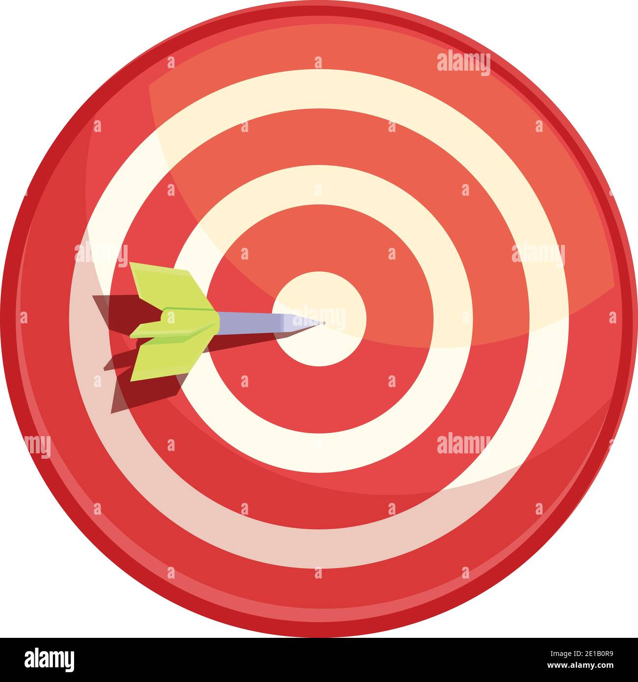 Darts target icon. Cartoon of darts target vector icon for web design ...