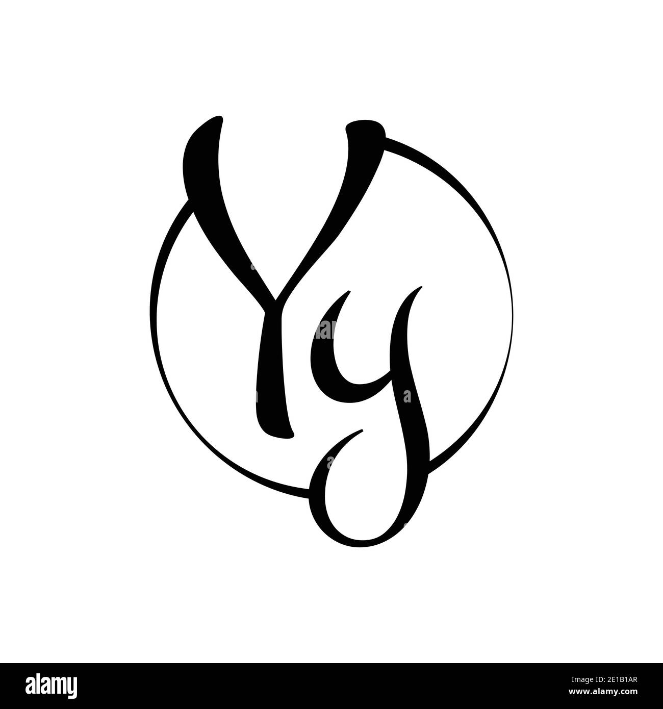 YY letter Logo Design vector Template. Abstract Script Letter YY Vector  Illustration Stock Vector Image & Art - Alamy