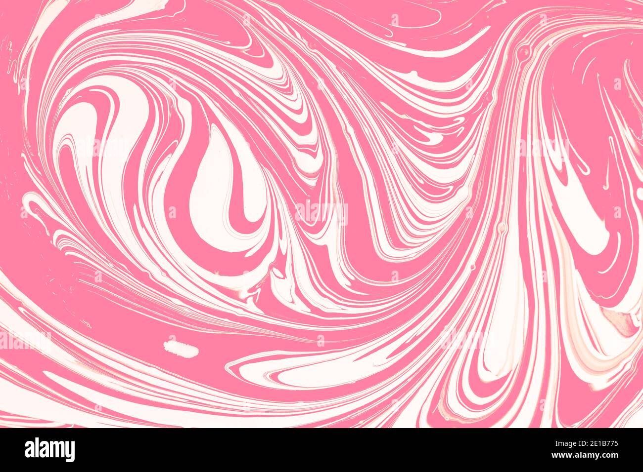 Pink colorful liquid waves ink texture background. Red fluid marble pattern Stock Photo