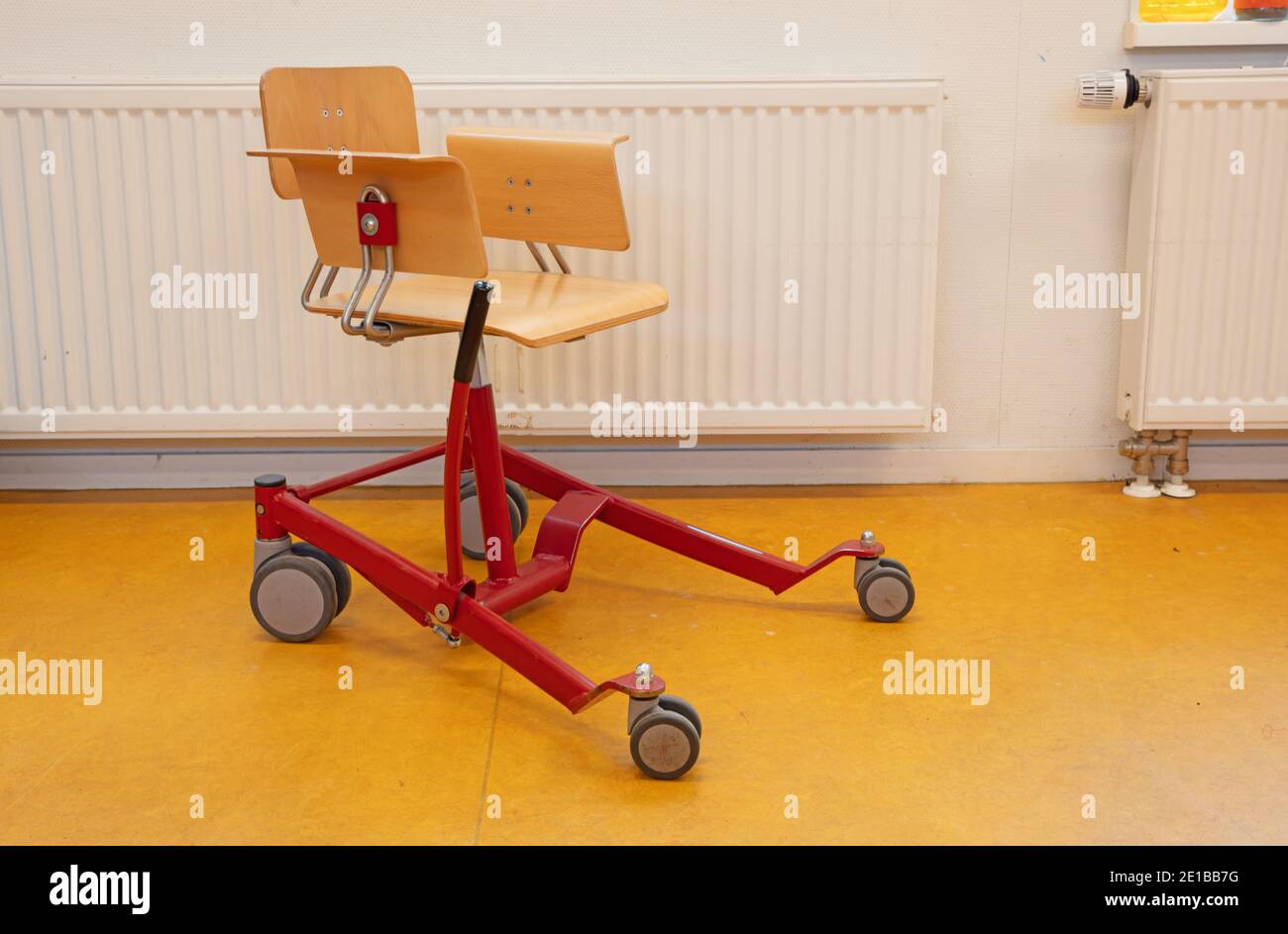 Special chair for disabled children, adjusted chair that can be used at