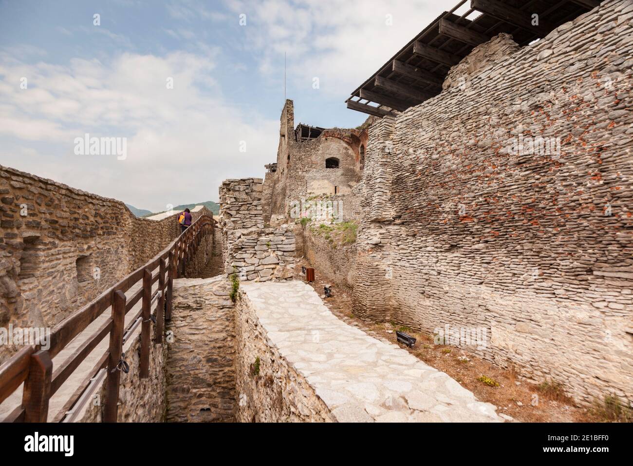 Europe romania transylvania deva castle hi-res stock photography and ...