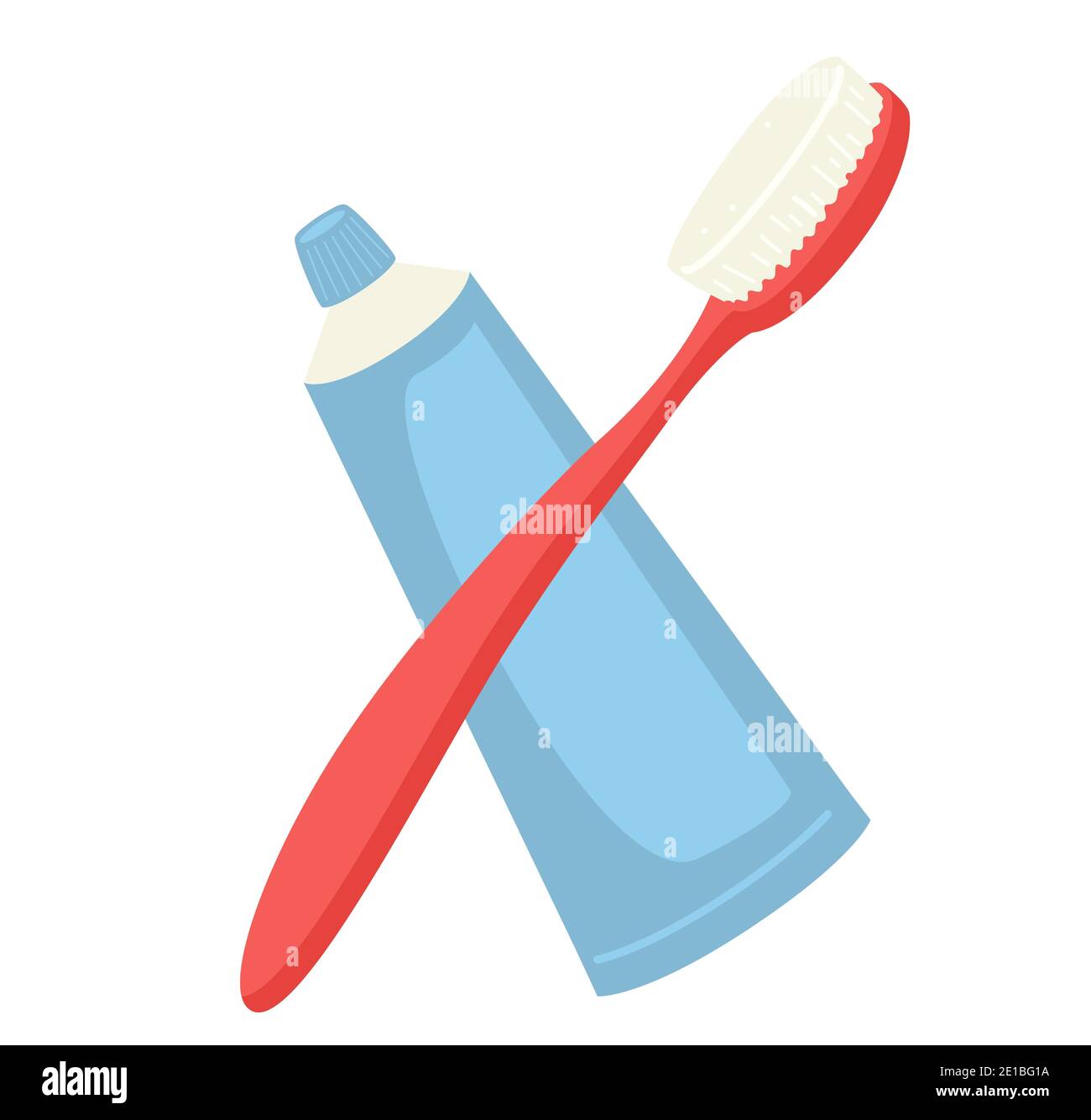 toothbrush and toothpaste clipart Stock Photo Alamy